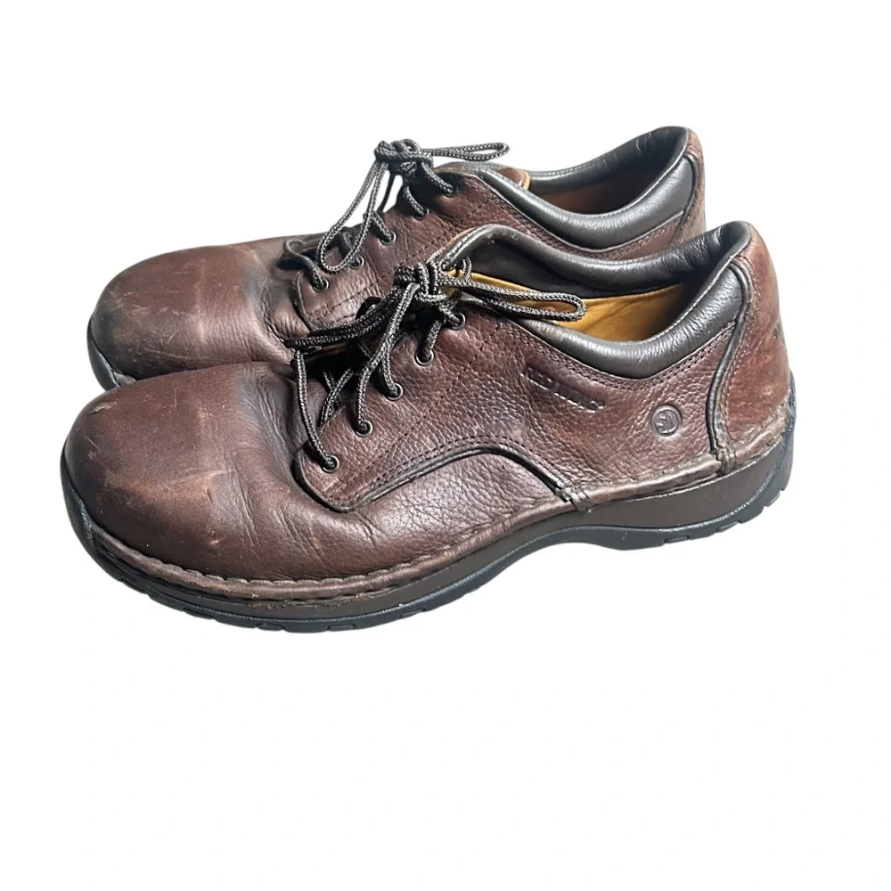 Red Wing Brown Leather Work Durable Shoes Men Size 8.5D